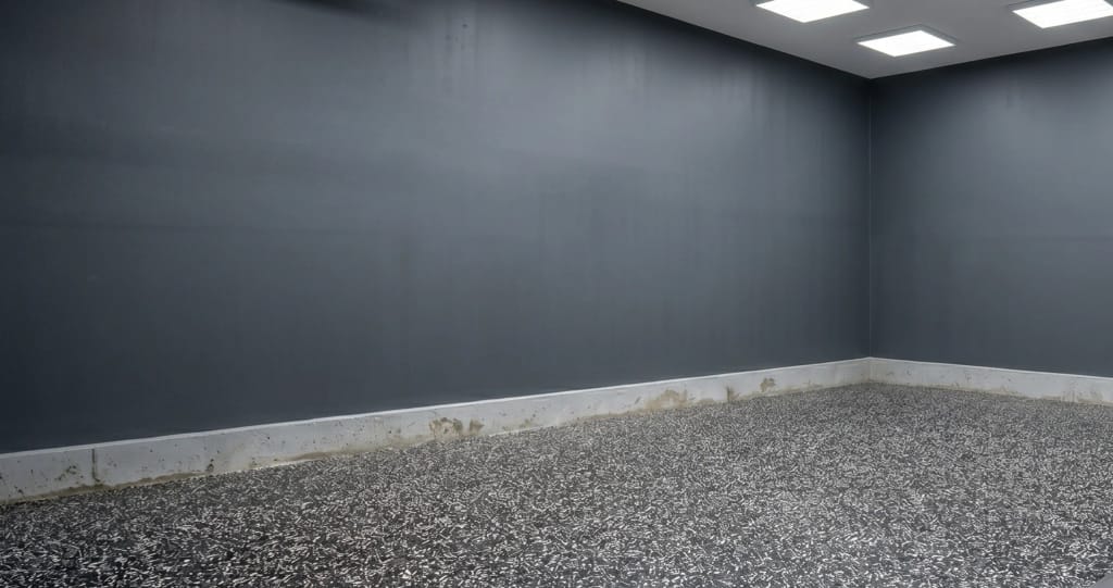 Residential Garage — Full Broadcast Flake in St. Albert