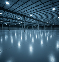 Dynamic metallic silver and charcoal commercial floor